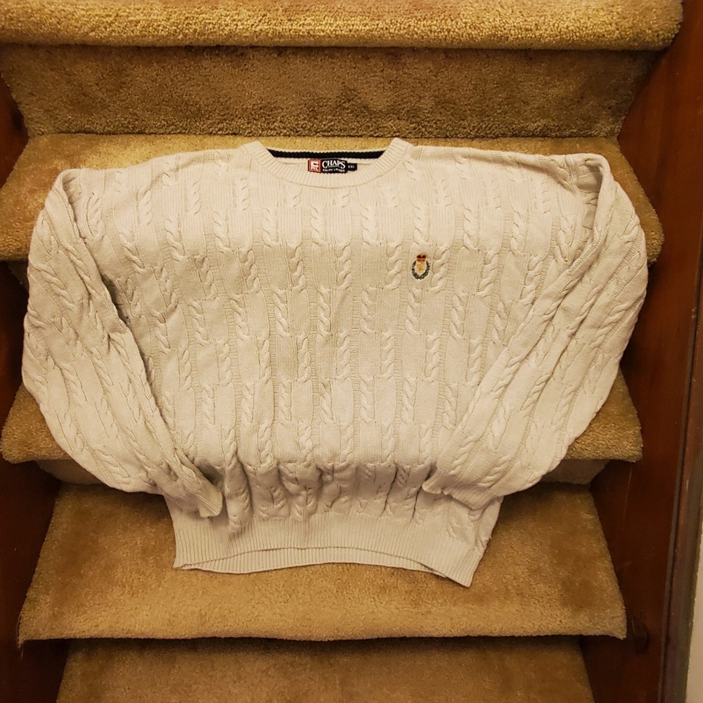 Cream color XXL Chaps Ralph Lauren sweater